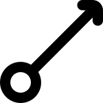 Arrow Right Up Circle 314 SVG Icon